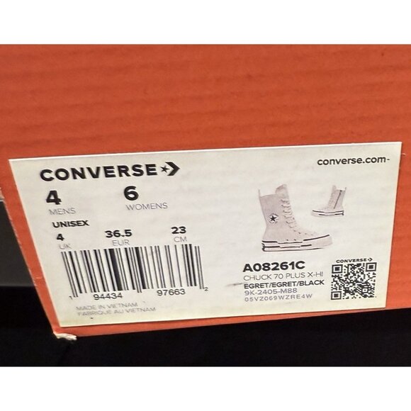 New Converse Women Chuck 70 Plus X-Hi High Top Platform Sneakers Boots Size 6 - Picture 8 of 8